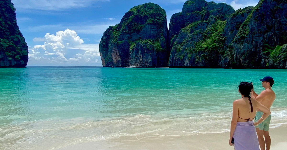 The most popular natural attractions in Thailand, Phi Phi Islands.